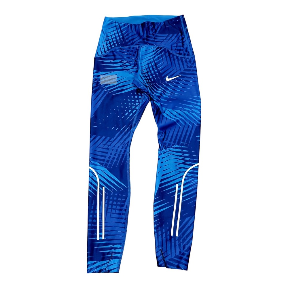 Women's Nike Speed Team USA 7/8 Blue Tight Fit Leggings Sz Small CV0423-406